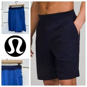 Lululemon Mens Shorts Size S Blue Athletic Gym Workout Activewear
